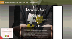 Desktop Screenshot of lowestcarloans.com